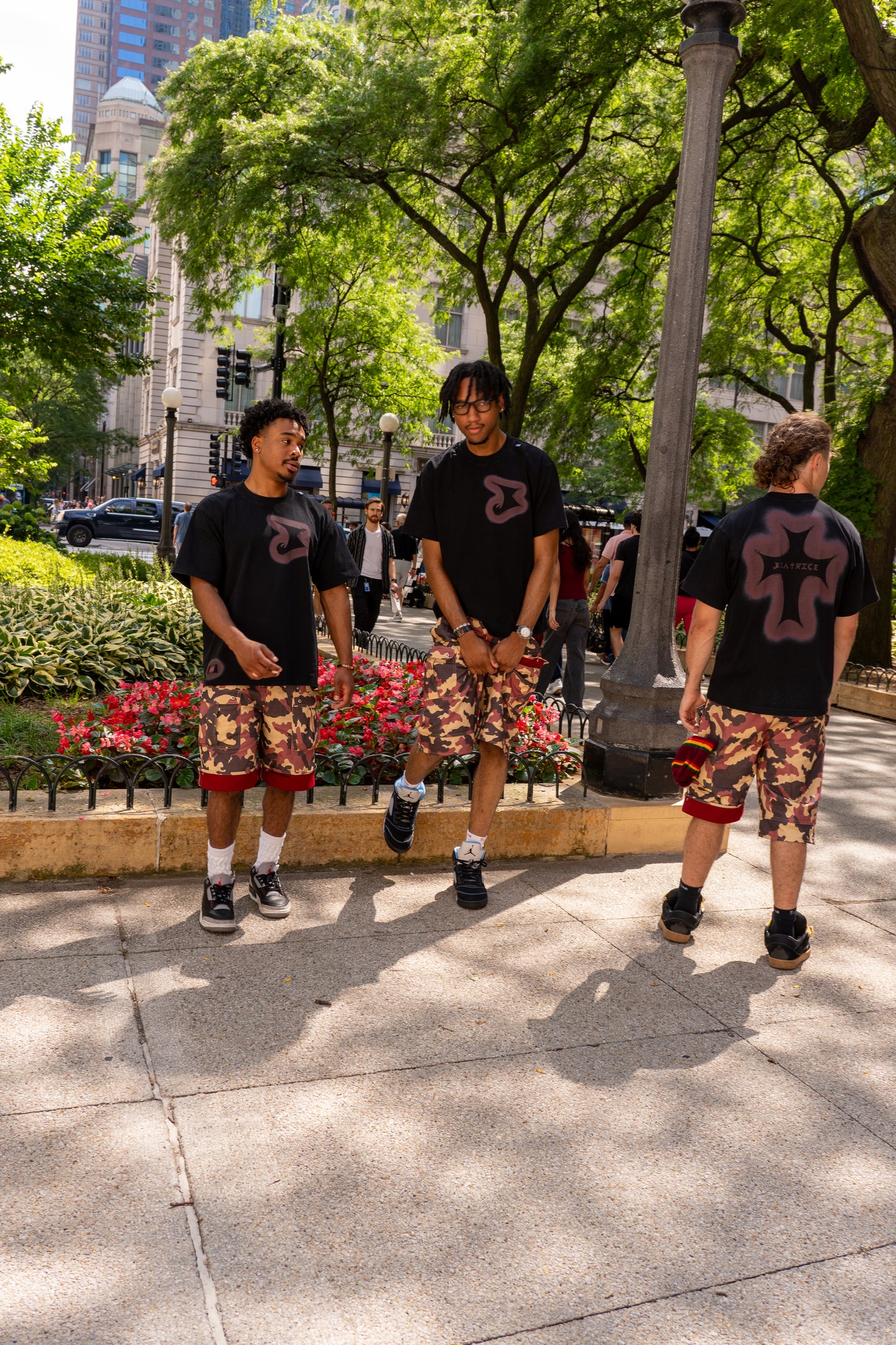 Forever Blessed Camo Cargo Shorts