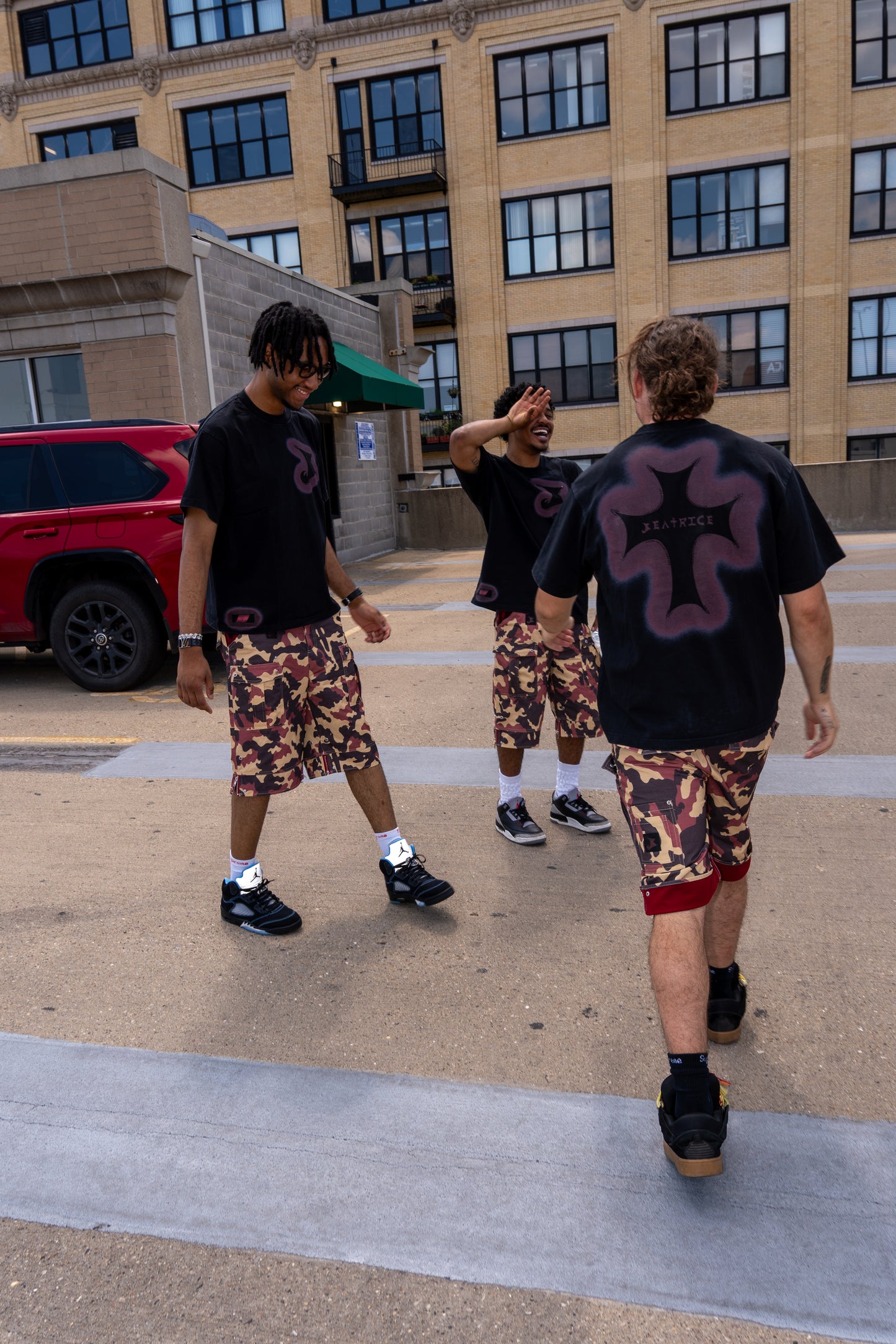 Forever Blessed Camo Cargo Shorts