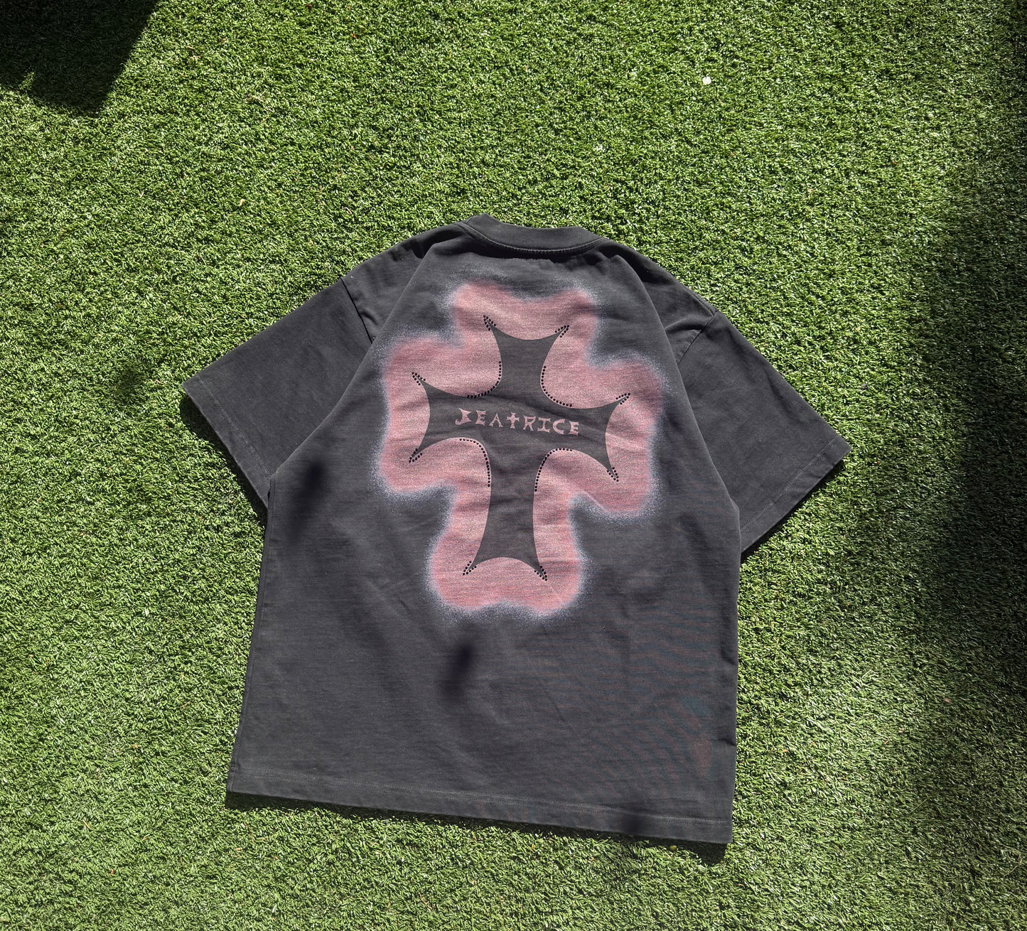 Black Rhinestone Forever Blessed Tee
